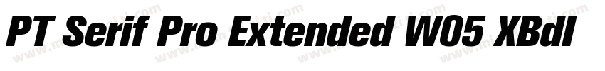 PT Serif Pro Extended W05 XBdIt字体转换